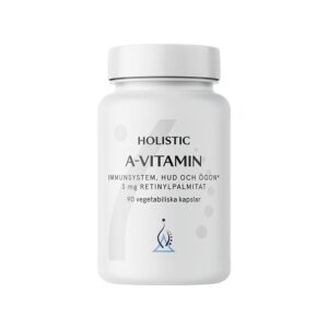 Holistic - A-vitamin 3 mg retinylpalmitat 90 kapslar - Ekovital