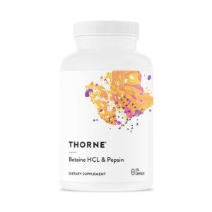 Thorne - Betaine HCL / Pepsin 225 kapslar - Ekovital