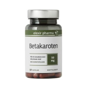 Elexir Pharma - Betakaroten 50 mg 50 kaps - Ekovital