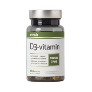 Elexir Pharma - D3 Vitamin 1000 IE 100 kaps - Ekovital