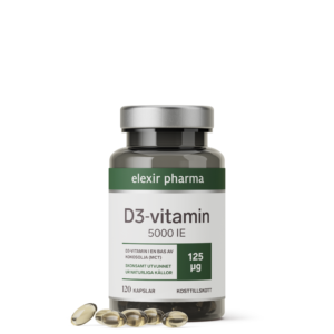 Elexir Pharma - D3-vitamin 5000 IE 120 kaps - Ekovital