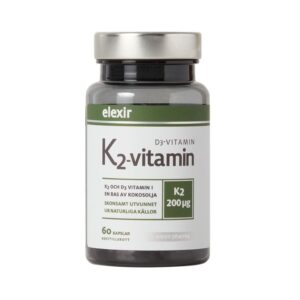 Elexir Pharma - K2+D3 200 mcg 60 kapslar - Ekovital