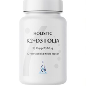 Holistic - K2 + D3 i olja 60 vegkapslar - Ekovital