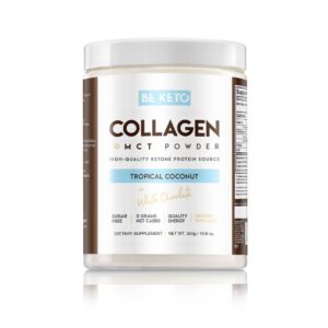 BeKeto - KETO Collagen + MCT - Tropical Coconut + White Chocolate 300g - Ekovital