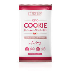 BeKeto - KETO Cookie – White Chocolate & Raspberry 40g - Ekovital
