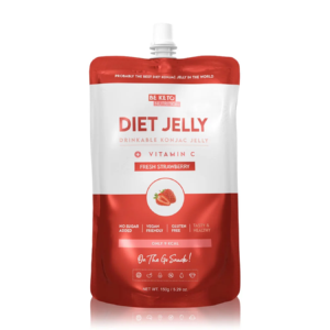 BeKeto - KETO Diet Jelly Konjac – Fresh Strawberry – 150g - Ekovital