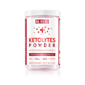 BeKeto - KETO Electrolytes Powder – Strawberry Cherry 200g - Ekovital