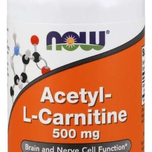 Now Foods - Acetyl L-Carnitine 500 mg 100 vegkapslar - Ekovital