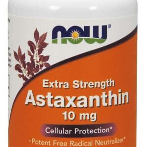 Now Foods - Astaxanthin 10 mg 60 kapslar - Ekovital