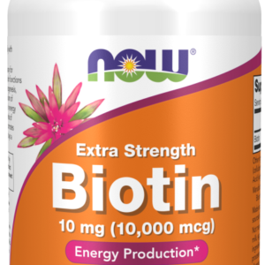 Now Foods - NOW Biotin 10mg (10.000 mcg) Extra Strength 120 vegcaps - Ekovital