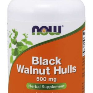 Now Foods - Svarta Valnötsskal (Black Walnut Hulls) 500mg – 100 kapslar - Ekovital