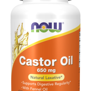 Now Foods - Castor Oil 650 mg 120 sgels - Ekovital