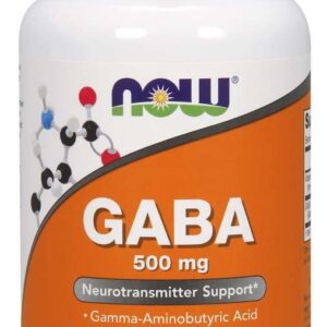 Now Foods - GABA 500 mg 100 vegkapslar - Ekovital