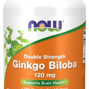 Now Foods - NOW Ginkgo Biloba Double Strength 120 mg 200 vcap - Ekovital