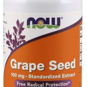 Now Foods - NOW Grape Seed Anti 100 mg 100 vegkapslar - Ekovital