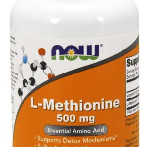Now Foods - L-Methionine 500 mg + B-6 10 mg 100 kapslar - Ekovital