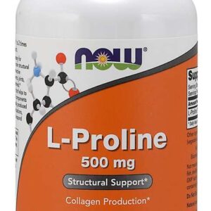 Now Foods - L-Proline 500 mg 120 vegkapslar - Ekovital