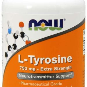 Now Foods - L-Tyrosine 750 mg 90 vegkapslar - Ekovital
