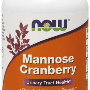 Now Foods - Mannose Cranberry Tranbär 90 vegkapslar - Ekovital