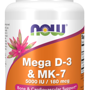 Now Foods - NOW Mega D-3 & MK-7 60 vegcaps - Ekovital