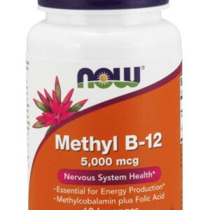 Now Foods - Methyl B-12 5 000 mcg 60 sugtabletter - Ekovital