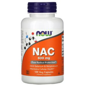 Now Foods - NAC 600 mg 100 vegkapslar - Ekovital