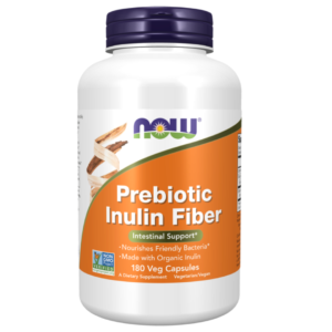 Now Foods - Prebiotic Inulin Fiber 180 Veg Capsules - Ekovital