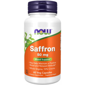 Now Foods - NOW Saffron 50 mg 60 vegkapslar Bäst före 2026-07 - Ekovital