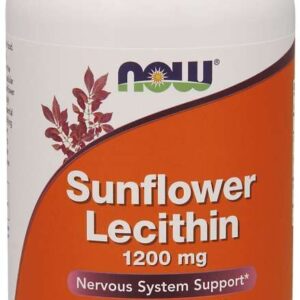 Now Foods - NOW Sunflower Lecithin 1200 mg 200 kapslar - Ekovital
