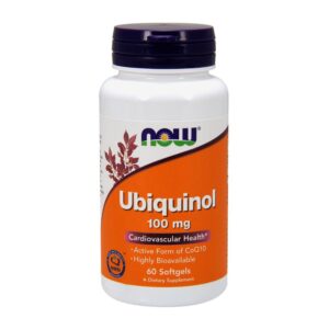 Now Foods - NOW Ubiquinol 100 mg 60 softgels - Ekovital