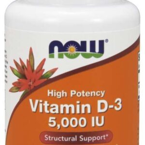 Now Foods - Vitamin D-3 5000 IU 120 kapslar - Ekovital