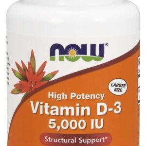 Now Foods - NOW Vitamin D-3 5000 IU 240 kapslar - Ekovital
