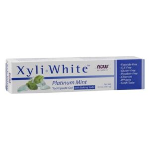 Now Foods - XyliWhite™ Platinum Mint Tandkräm Gel 181g - Ekovital