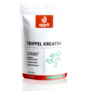 Upgrit - Trippel Kreatin Äpple 300 gram - Ekovital
