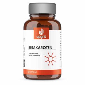 Upgrit - Upgrit Betakaroten 50 mg 60 kapslar - Ekovital