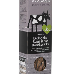 Vilmas Swedish Organic - Vilmas Svart & Vit Knäckesticks 120g - Ekovital