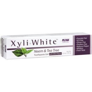 Now Foods - XyliWhite™ Neem & Tea Tree Tandkräm Gel 181g - Ekovital
