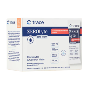 Trace Minerals - ZEROLyte Electrolyte Drink Mix Salty Watermelon 30 packets - Ekovital