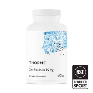 Thorne - Zinc Picolinate 30 mg 180 kapslar - Ekovital